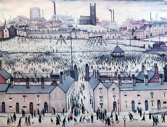 § Laurence Stephen Lowry (1887-1976) Britain At Play 18.5 x 23.75in.